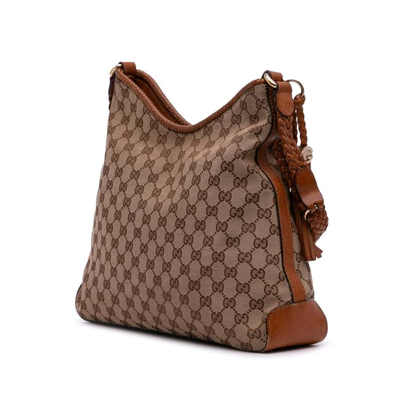 Gucci GG Canvas Marrakech Shoulder Bag Brown Canvas Good condition - Back View