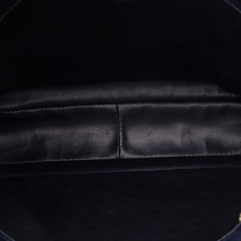 Chanel Quilted Lambskin Tote Bag Black Leather Good condition - Box View