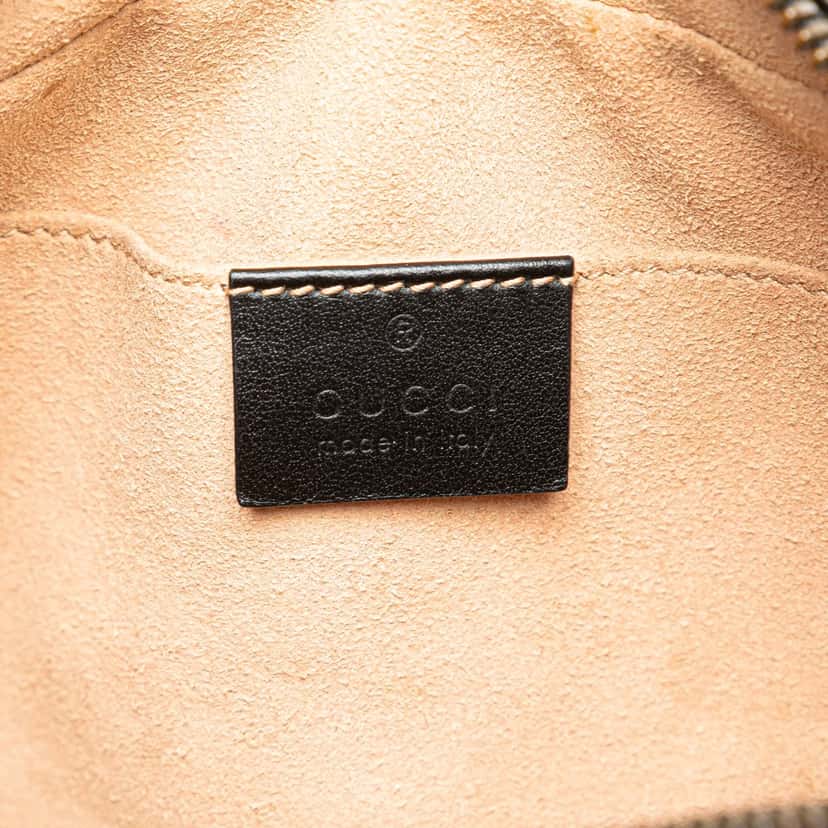 Gucci Small GG Marmont Matelasse Leather Crossbody Black Leather Good condition - Box View