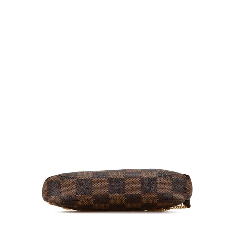 Louis Vuitton Damier Ebene Trunks and Bags Mini Pochette Accessoires Brown Canvas Good condition - Inside View