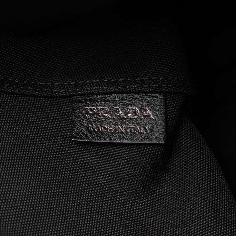 Prada Denim Logo Satchel Blue Denim Very good condition - Box View