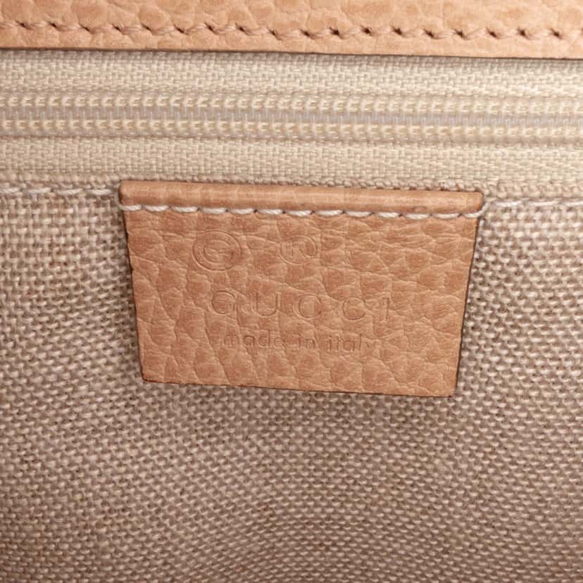 Gucci Medium Dollar Calfskin Interlocking G Crossbody Brown Leather Good condition - Box View