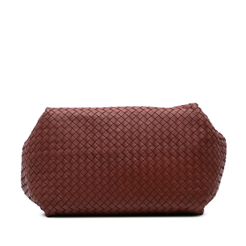 Bottega Veneta Nappa Intrecciato Parachute Tote Brown Leather Good condition - Inside View