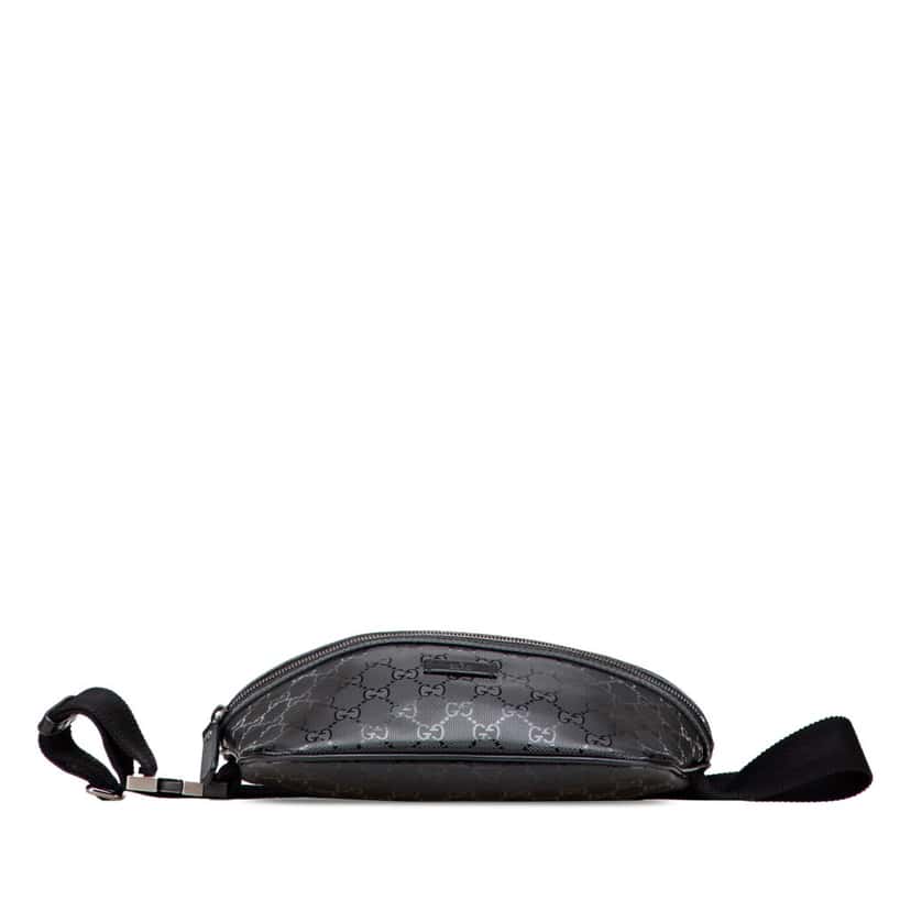 Gucci GG Imprime Belt Bag Black Canvas Good condition - Inside View
