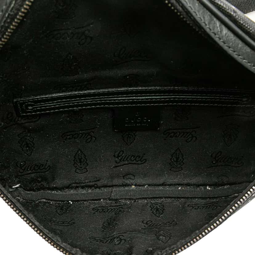 Gucci GG Imprime Belt Bag Black Canvas Good condition - Model View