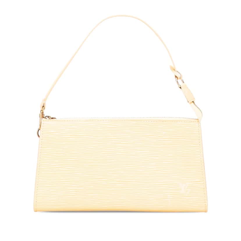 Louis Vuitton Epi Pochette Accessoires Yellow Leather Good condition - Front View