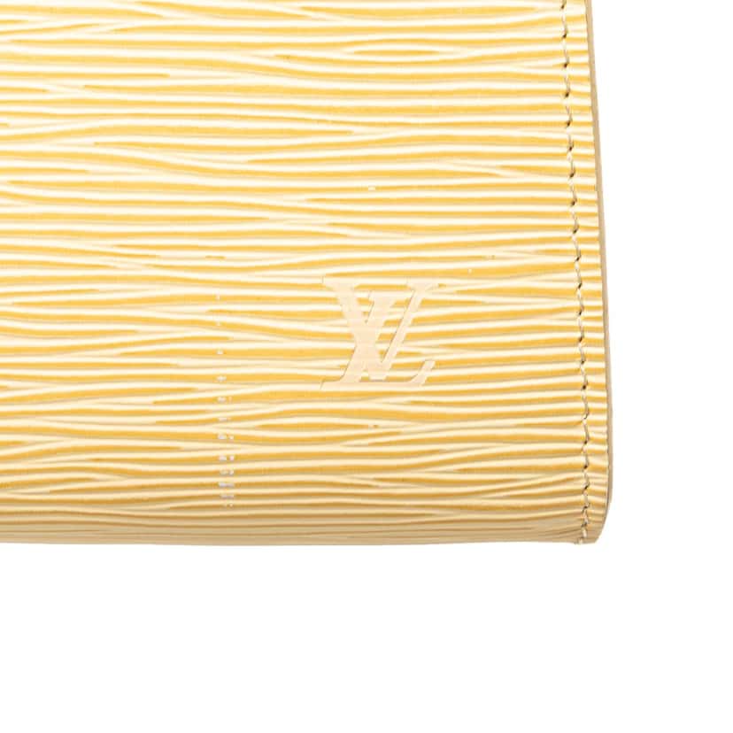 Louis Vuitton Epi Pochette Accessoires Yellow Leather Good condition - Box View