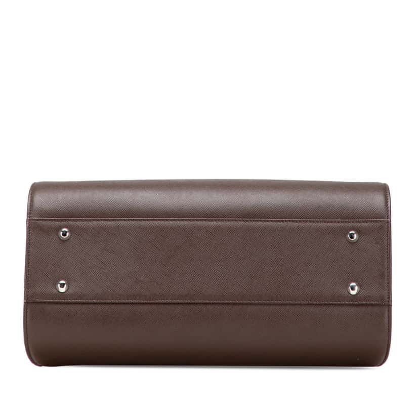 Burberry Leather Boston Bag Brown Leather Good condition - Inside View