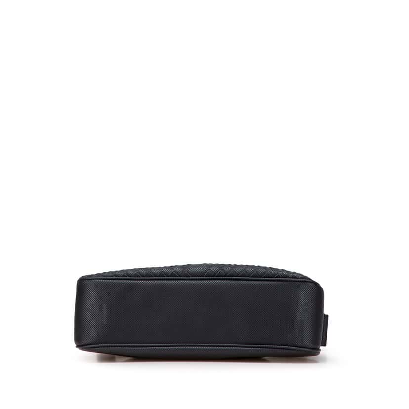 Bottega Veneta Coated Canvas Intrecciato Shoulder Bag Black Canvas Good condition - Inside View