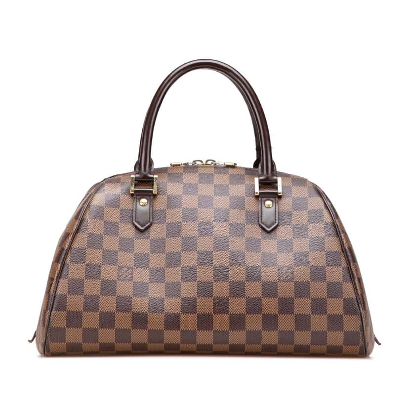 Louis Vuitton Damier Ebene Ribera MM Brown Canvas Fair condition - Front View