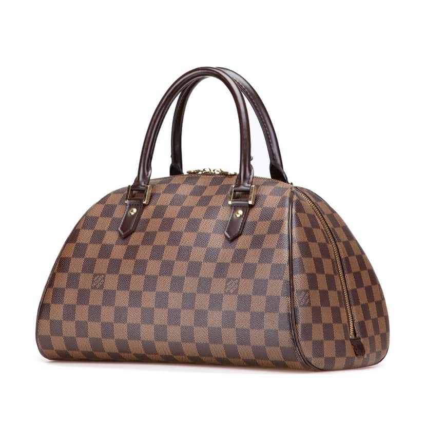 Louis Vuitton Damier Ebene Ribera MM Brown Canvas Fair condition - Back View
