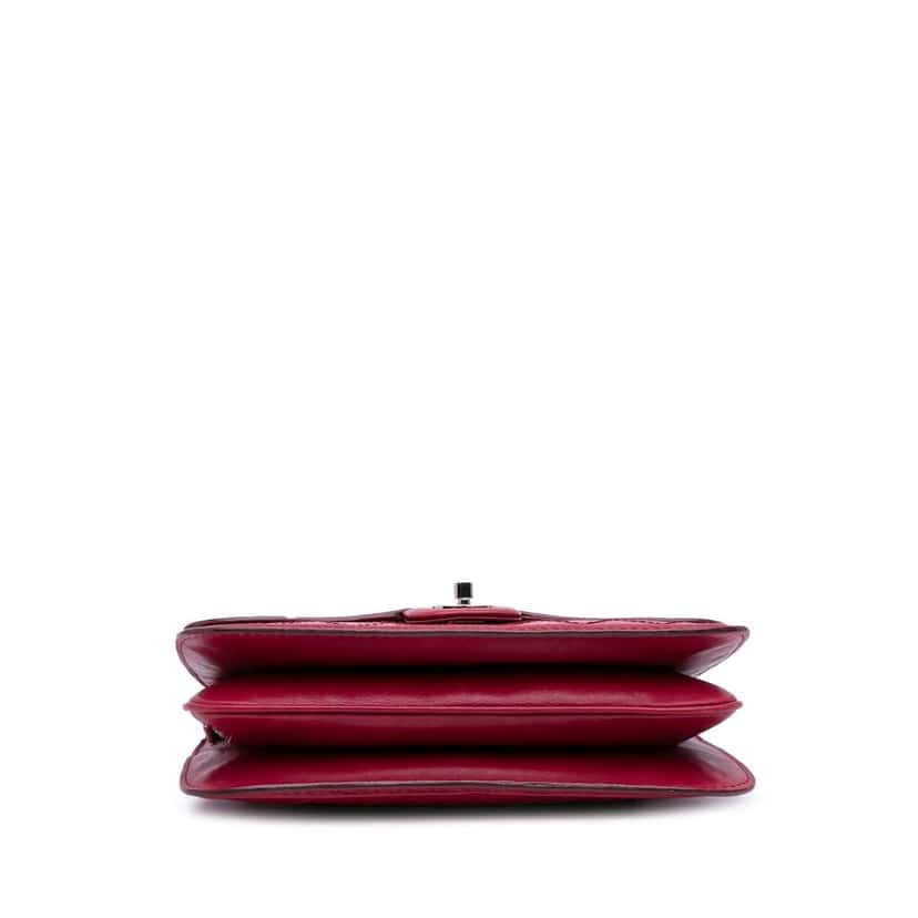 Chanel Medium Stitched Calfskin Citizen Flap Red Leather Good condition - Inside View