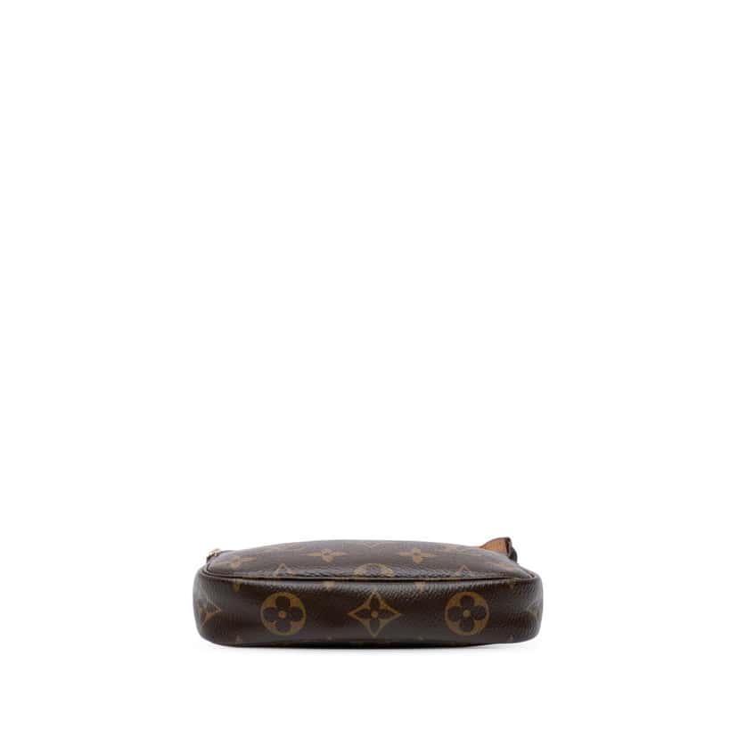 Louis Vuitton Monogram Mini Pochette Accessoires Brown Canvas Good condition - Inside View