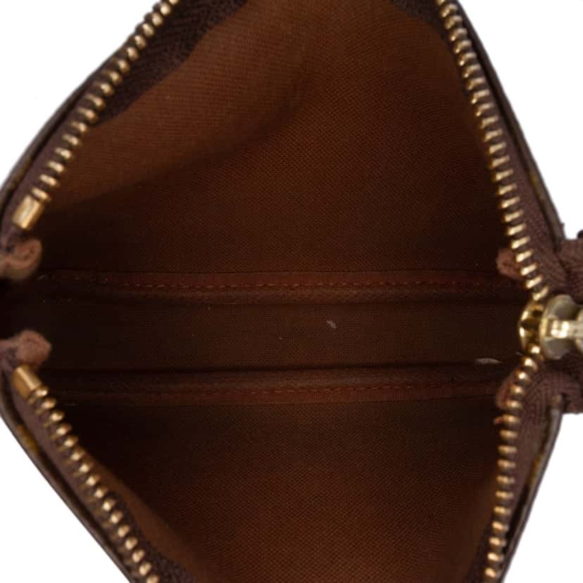 Louis Vuitton Monogram Mini Pochette Accessoires Brown Canvas Good condition - Model View