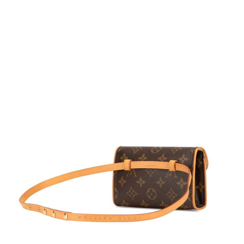 Louis Vuitton Monogram Pochette Florentine Brown Canvas Good condition - Back View