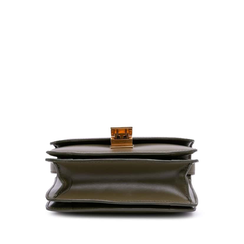 Celine Small Calfskin Classic Box Brown Leather Good condition - Inside View