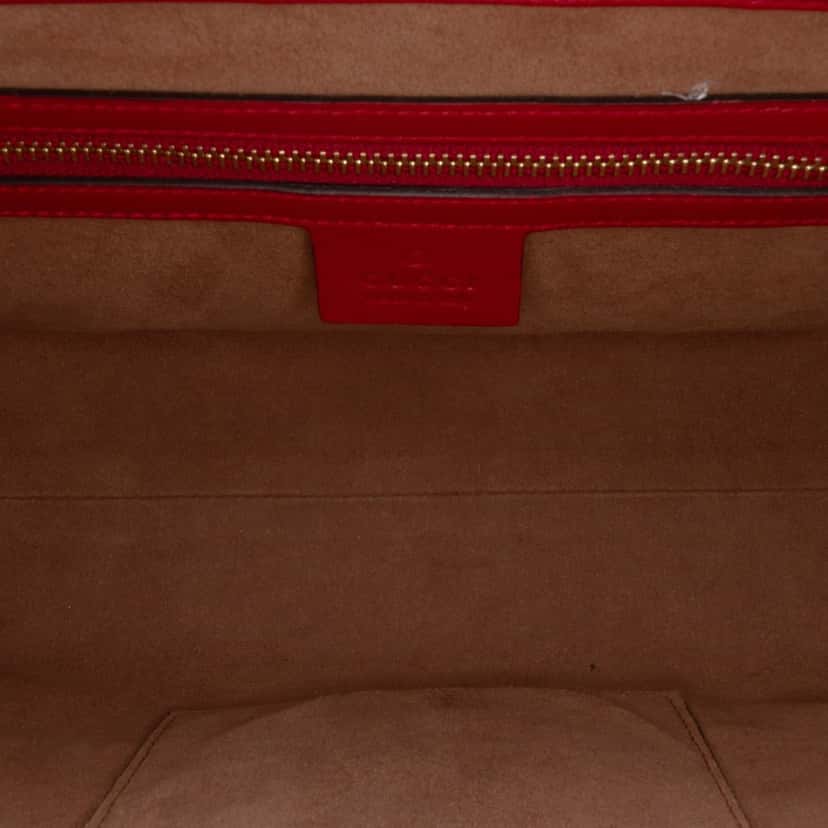 Gucci Small GG Supreme Padlock Satchel Brown Canvas Good condition - Model View