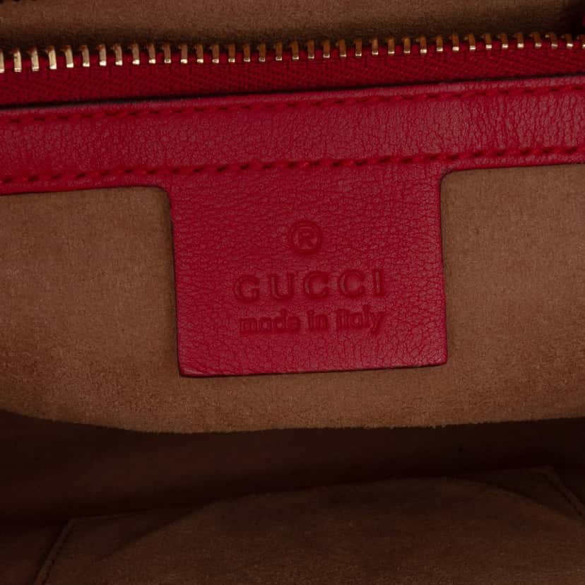 Gucci Small GG Supreme Padlock Satchel Brown Canvas Good condition - Box View