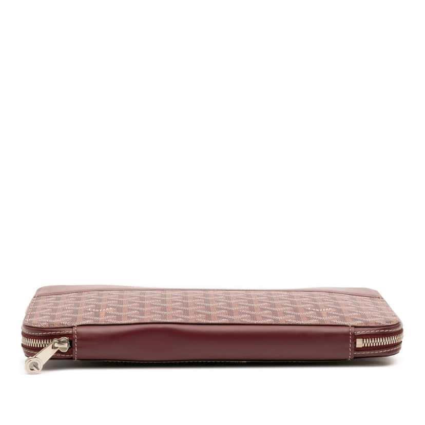 Goyard Goyardine Opera Travel Wallet Red Canvas Good condition - Inside View