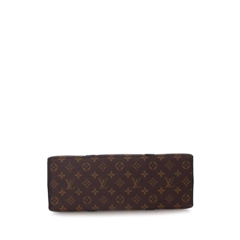 Louis Vuitton Monogram Macassar Weekend Tote PM Brown Canvas Good condition - Inside View
