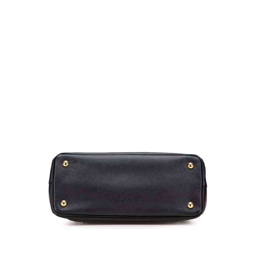 Prada Small Saffiano Lux Galleria Tote Black Leather Good condition - Inside View