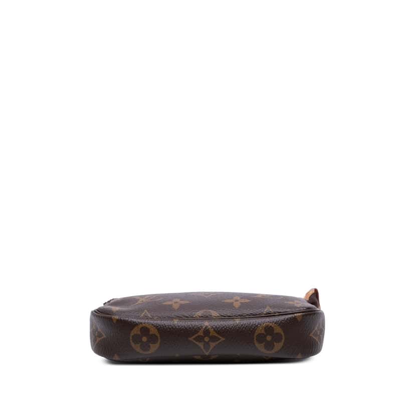 Louis Vuitton Monogram Mini Pochette Accessoires Brown Canvas Good condition - Inside View