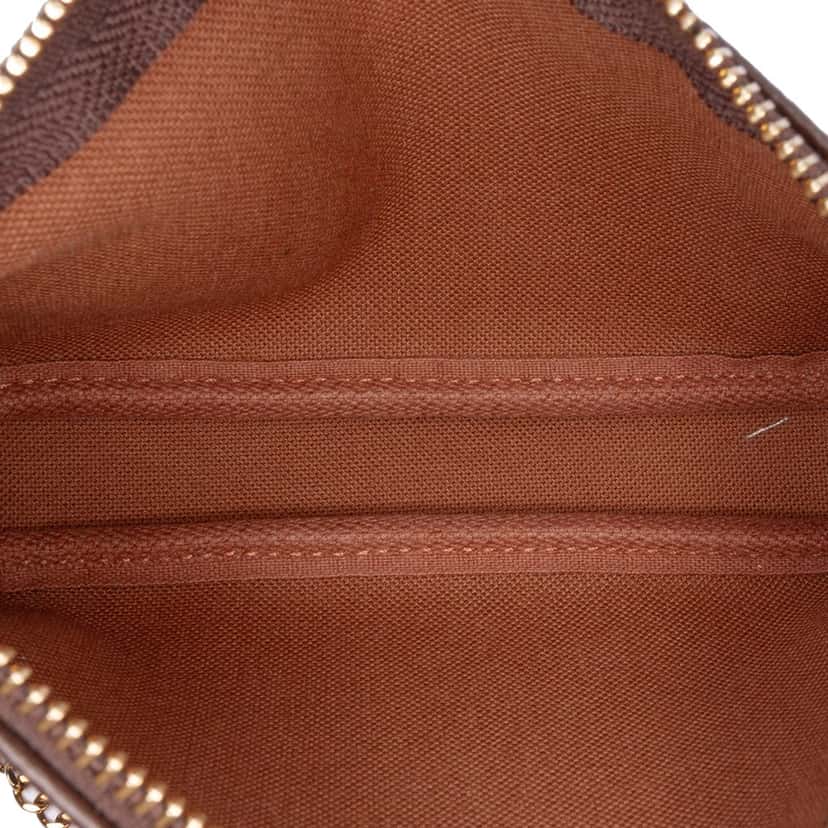 Louis Vuitton Monogram Mini Pochette Accessoires Brown Canvas Good condition - Model View