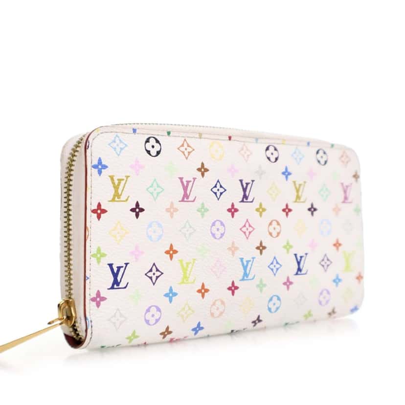 Louis Vuitton Monogram Multicolore Zippy Long Wallet White Canvas Good condition - Inside View