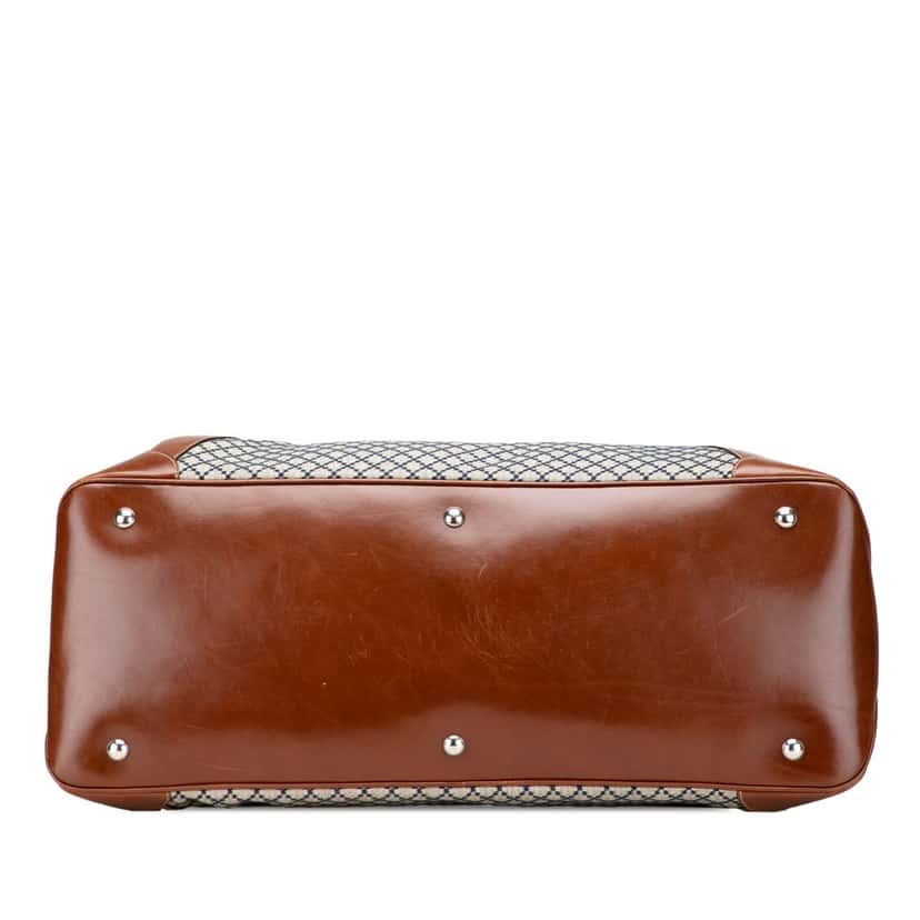 Gucci Diamante Canvas Travel Bag Brown Canvas Good condition - Inside View