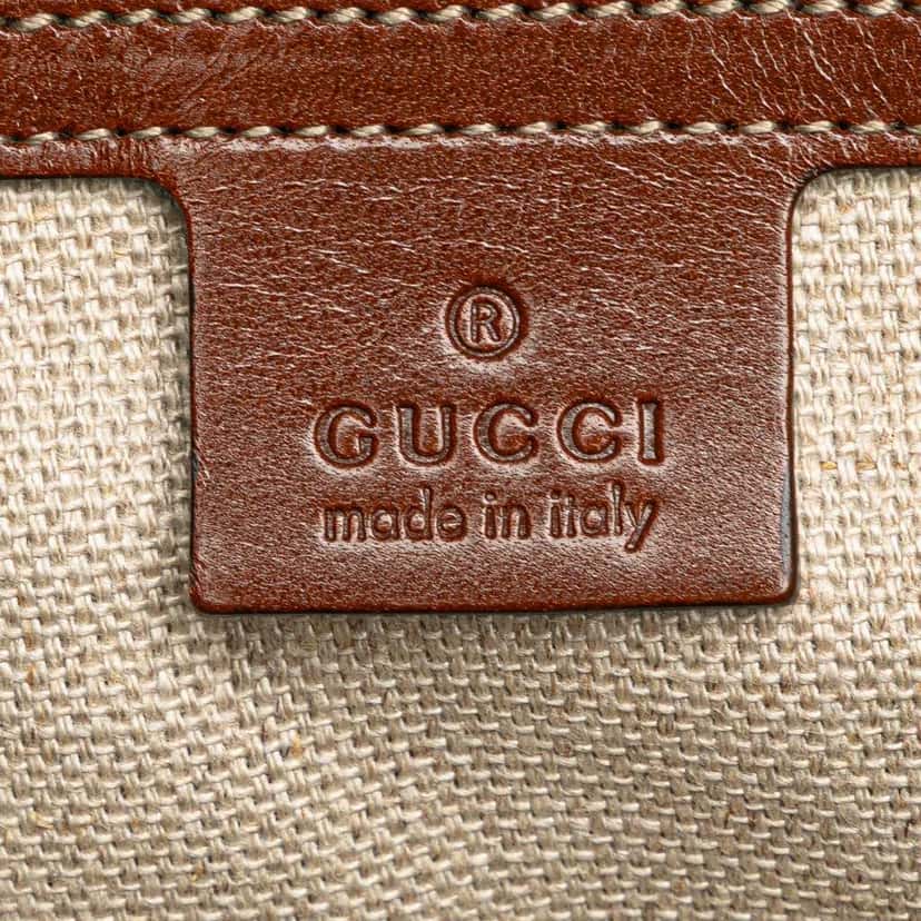 Gucci Diamante Canvas Travel Bag Brown Canvas Good condition - Box View