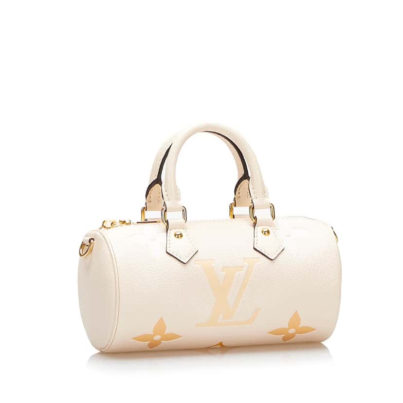 Louis Vuitton Monogram Empreinte Giant By The Pool Papillon BB Brown Leather Good condition - Back View