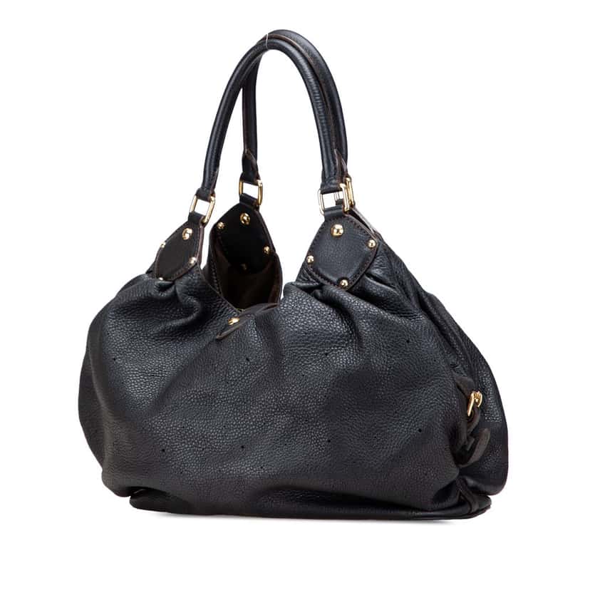 Louis Vuitton Monogram Mahina L Black Leather Good condition - Back View