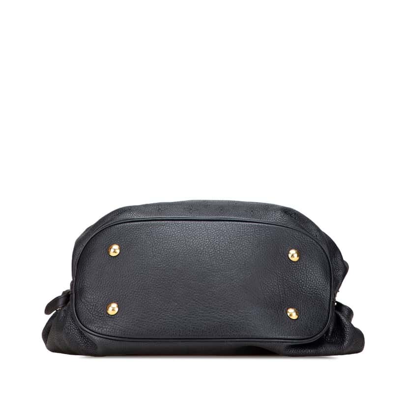 Louis Vuitton Monogram Mahina L Black Leather Good condition - Inside View