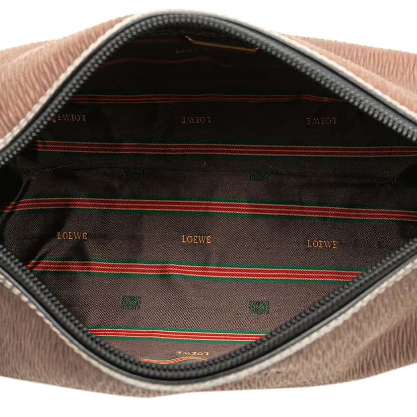 Loewe Leather Velazquez Pouch Brown Leather Very good condition - Model View