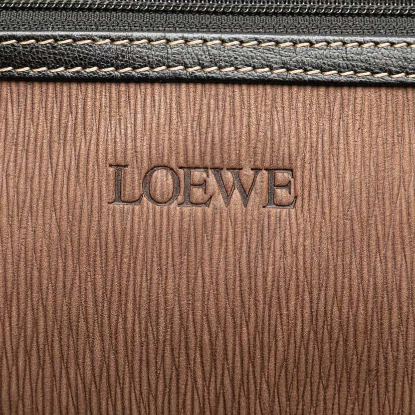 Loewe Leather Velazquez Pouch Brown Leather Very good condition - Box View