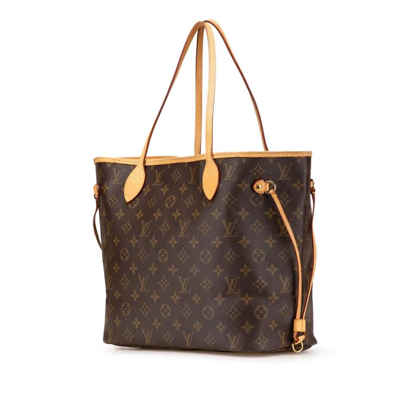 Louis Vuitton Monogram Neverfull MM Brown Canvas Good condition - Back View