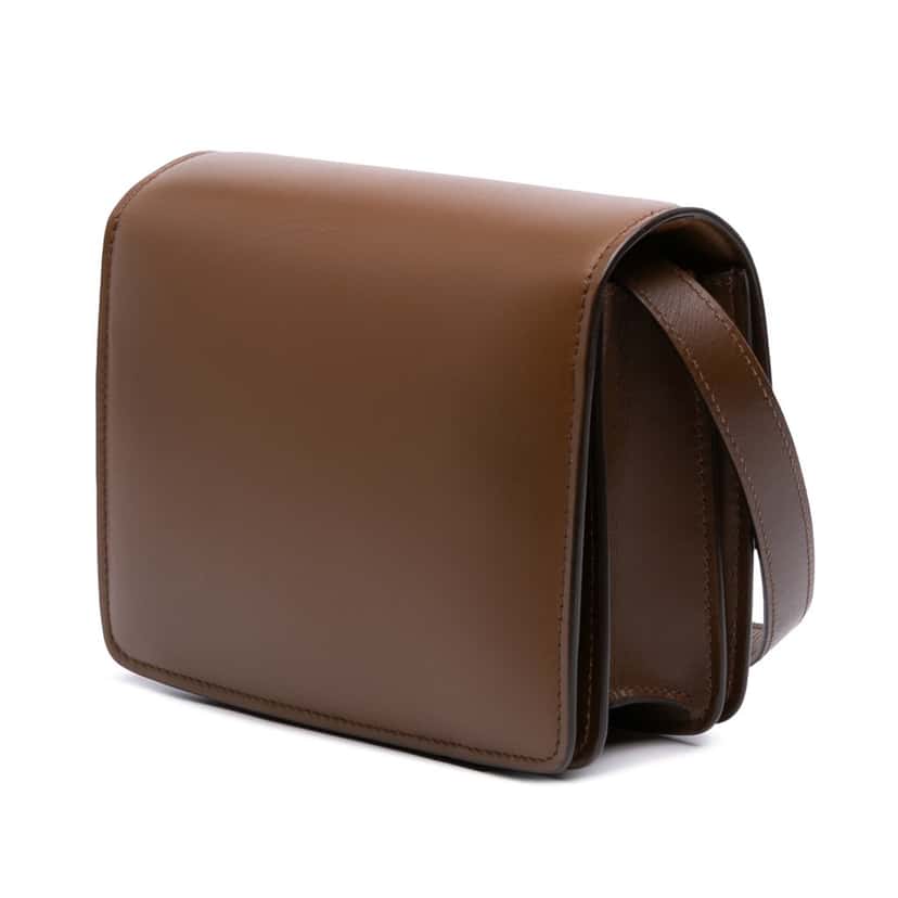 Celine Small Calfskin Classic Box Brown Leather Good condition - Back View