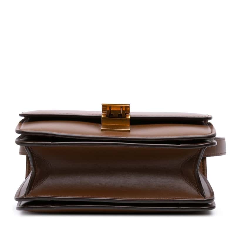 Celine Small Calfskin Classic Box Brown Leather Good condition - Inside View