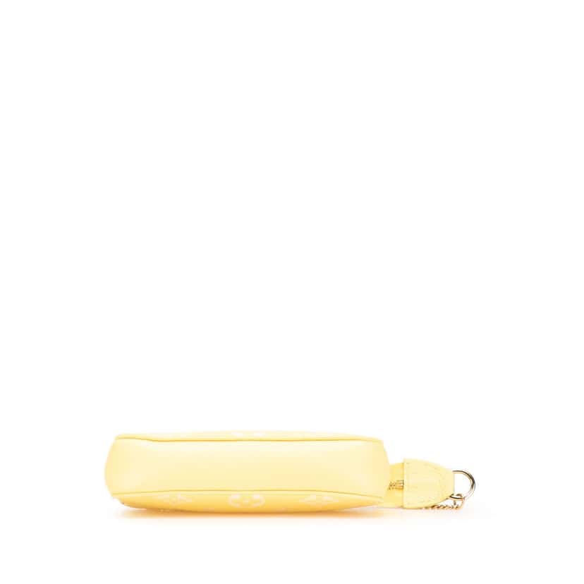 Louis Vuitton Bicolor Monogram Empreinte Mini Pochette Accessoires Yellow Leather Good condition - Inside View