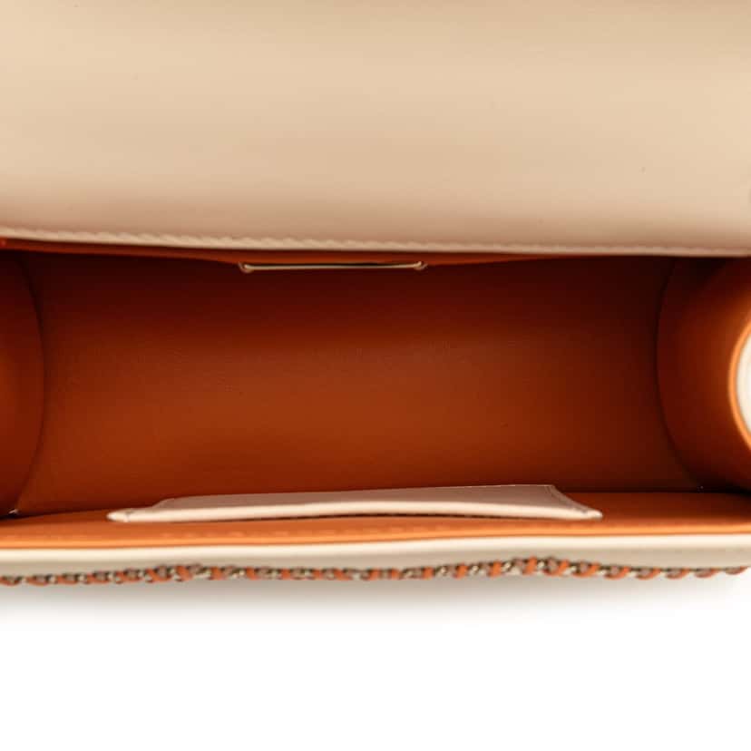 Bvlgari Leather Serpenti Forever Whipstitched Satchel Brown Leather Good condition - Inside View