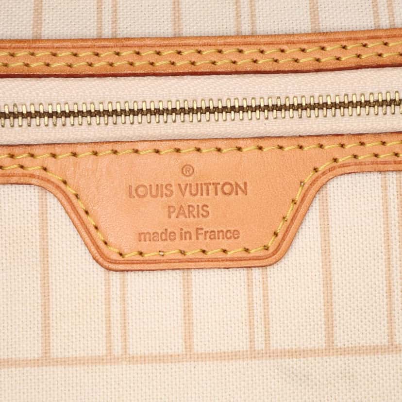 Louis Vuitton Damier Azur Neverfull GM White Canvas Good condition - Box View