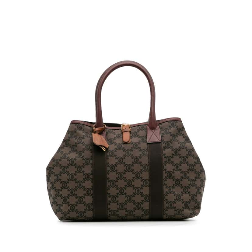 Celine Macadam Canvas Tote Brown Canvas Good condition - Front View