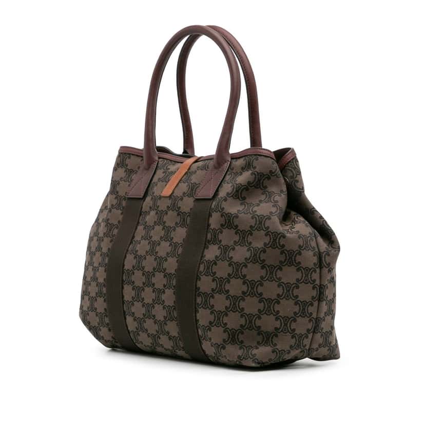 Celine Macadam Canvas Tote Brown Canvas Good condition - Back View