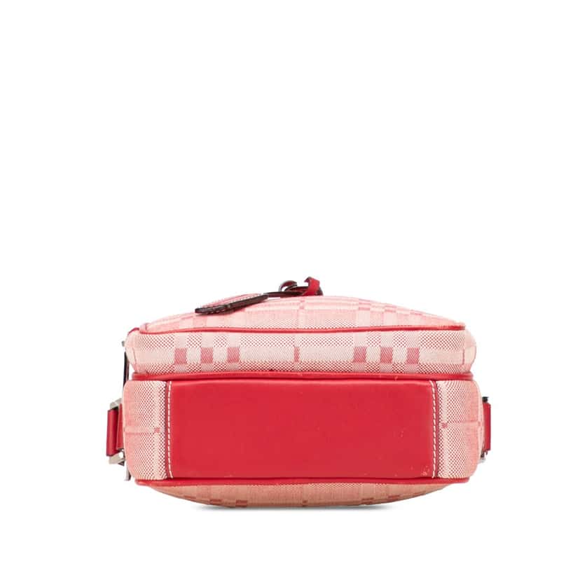 Burberry Tonal Check Canvas Crossbody Pink Canvas Good condition - Inside View