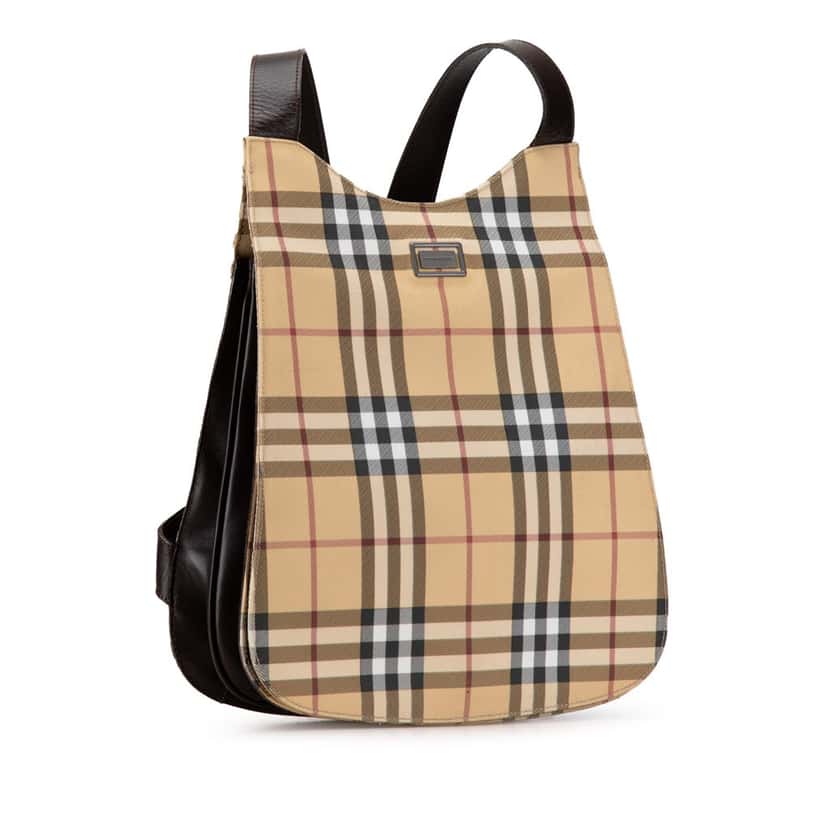 Burberry Nova Check Backpack Brown Good condition - Back View