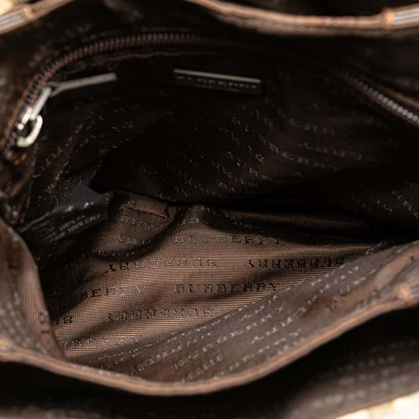 Burberry Nova Check Backpack Brown Good condition - Box View