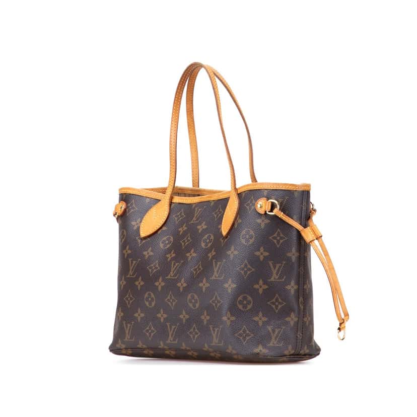 Louis Vuitton Monogram Neverfull PM Brown Canvas Good condition - Back View