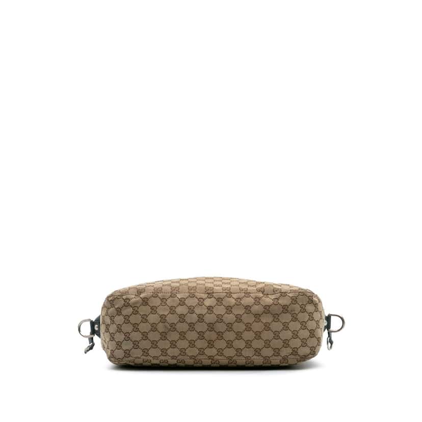 Gucci Large GG Canvas Icon Bit Satchel Brown Canvas Good condition - Inside View