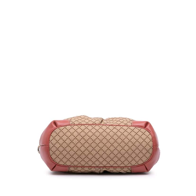 Gucci Diamante Canvas Sukey Satchel Brown Canvas Good condition - Inside View