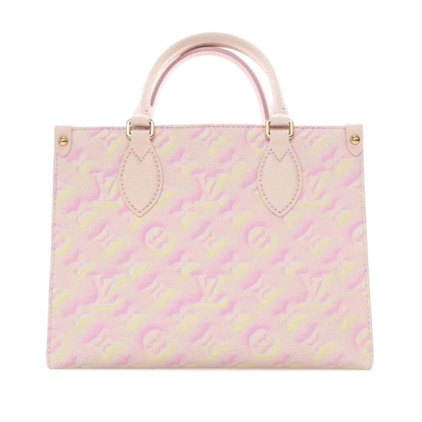 Louis Vuitton Monogram Empreinte Summer Stardust OnTheGo PM Pink Leather Good condition - Back View